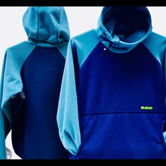 Melanzana Tops - MELANZANA WIND PRO HOODIE SMALL BLUE/TEAL EUC